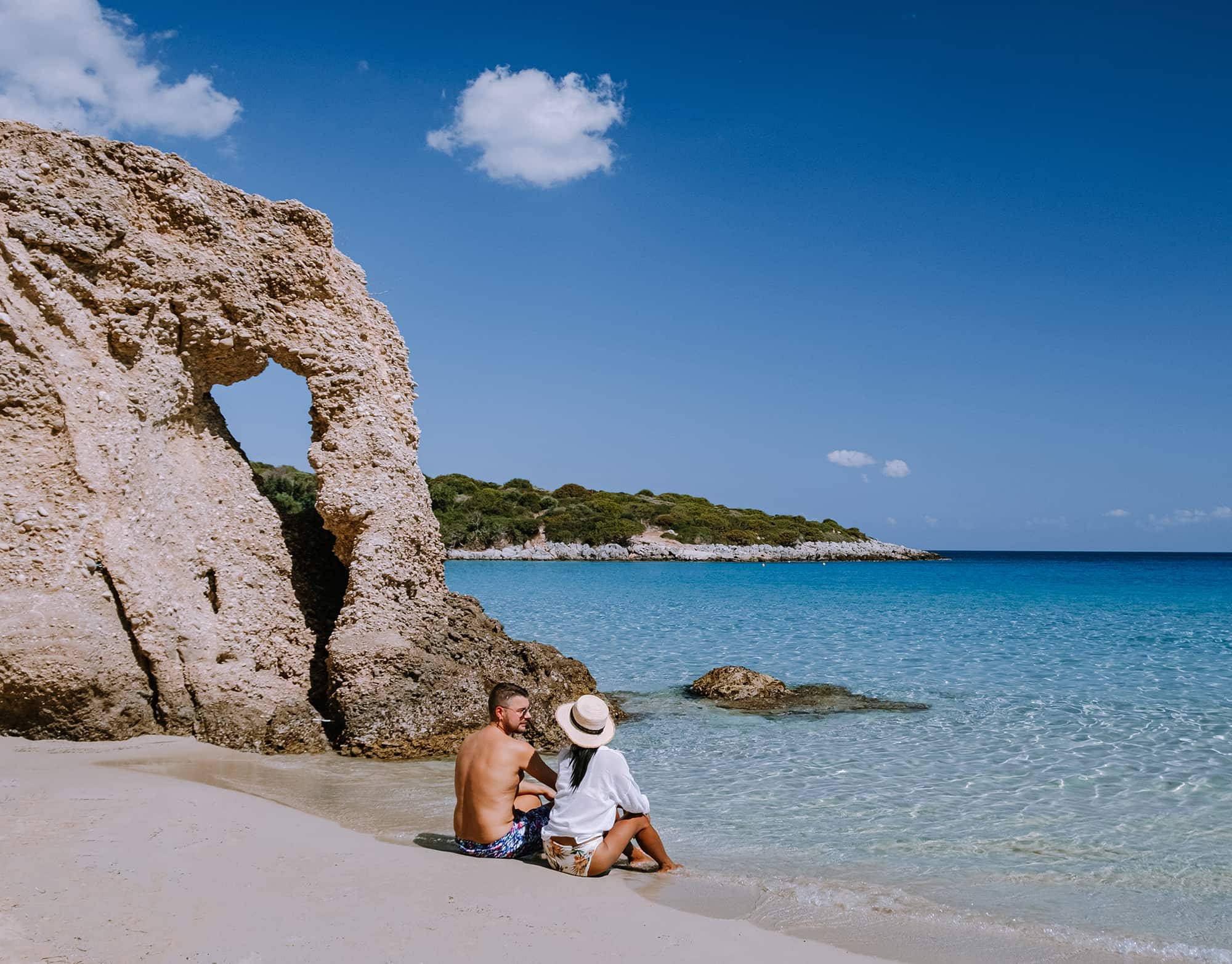 a couple at the beach
