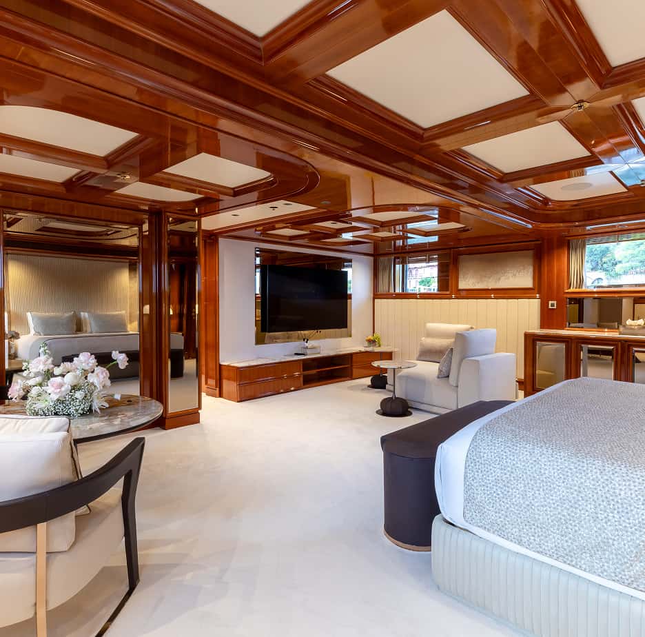 Isabell yacht interior lounge