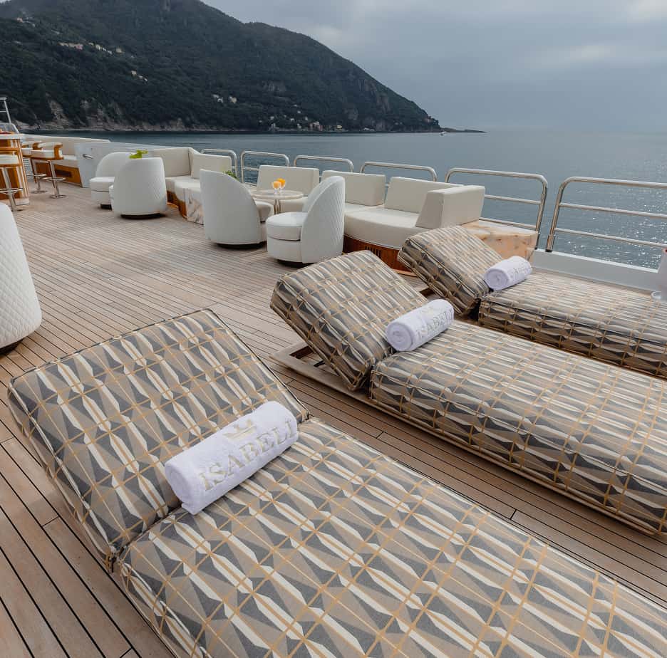 Isabell yacht interior lounge