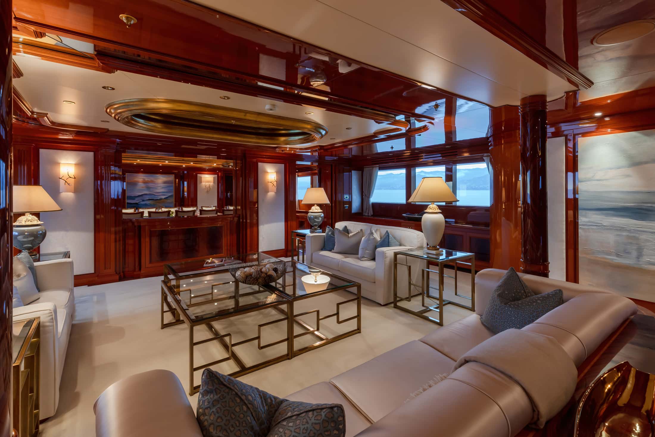 Joia yacht interior view